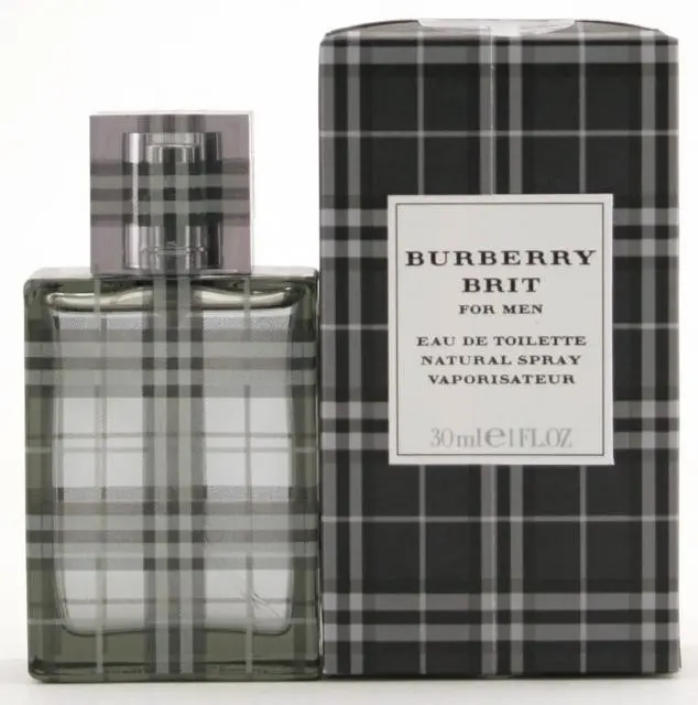 Burberry Brit for Men Eau de Toilette (Edt) Spray - 1 oz Spray Bottle, Citrus Spice & Ginger Tonka Scent, Spicy Men's Fragrance, 1Oz, Signature Scent, Male Wear