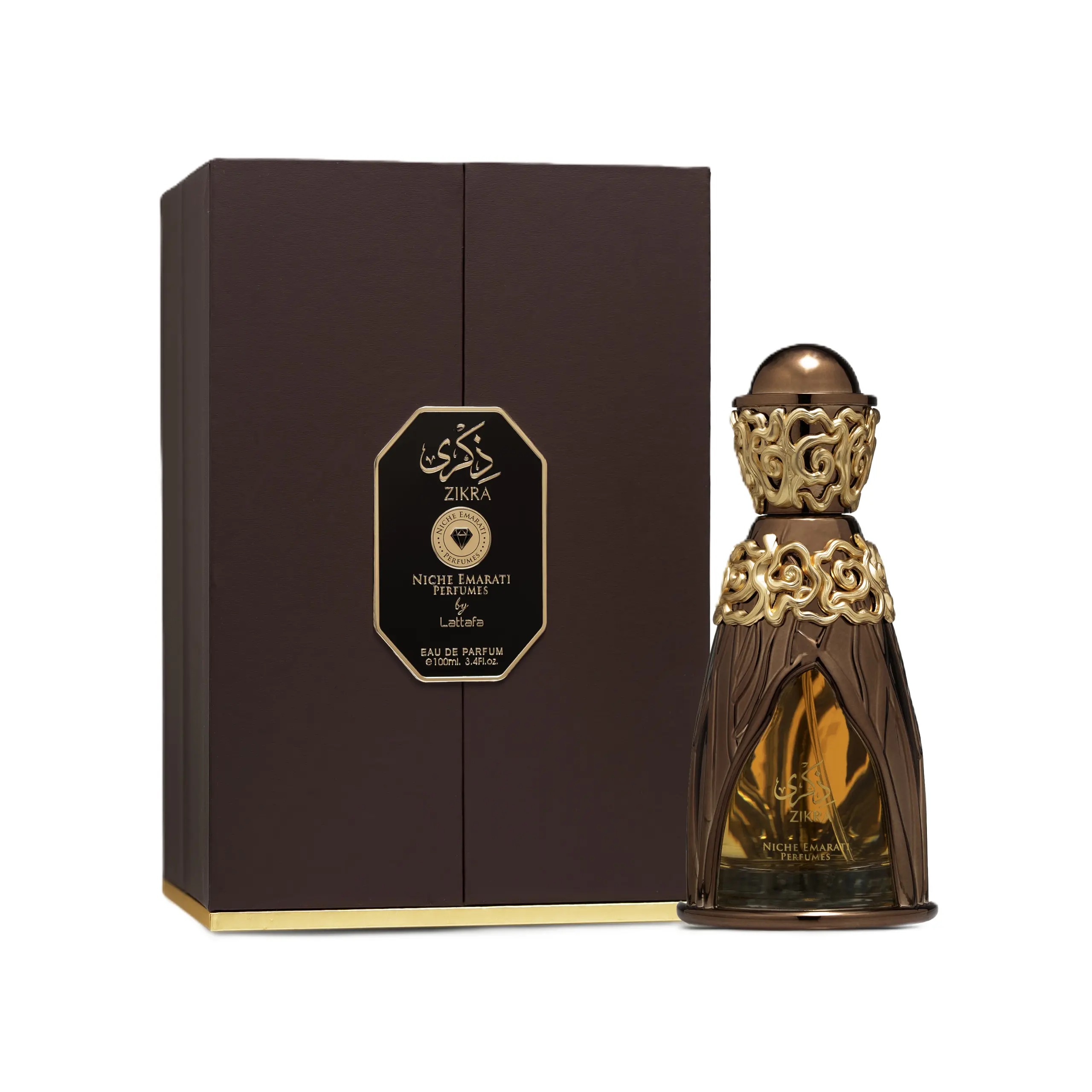 Lattafa Niche Emarati Zikra for Unisex Eau de Parfum Spray, 3.4 Ounce