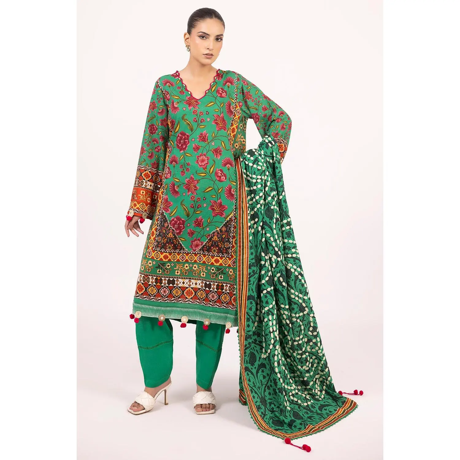 Gul Ahmed Stitched Khaddar 3 Piece K#52032 J(38) Y-22