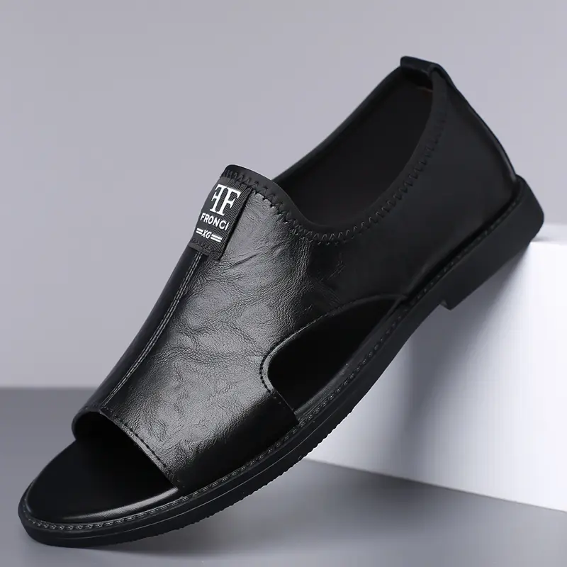 Men's open toe shoes breathable soft bottom beach shoes fashionable trendy non-slip versatile sandals Footwear Boy Summer