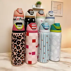 32oz Stainless Steel Insulated Thermos Flask - Portable, Stylish Water Bottle with Leak-Proof Flip Lid, Double-Wall Vacuum Travel Tumbler for Hot & Cold Drinks, Durable Multi-Color Drinkware for Home, Perfect Gift for Adults Vacuumflask
