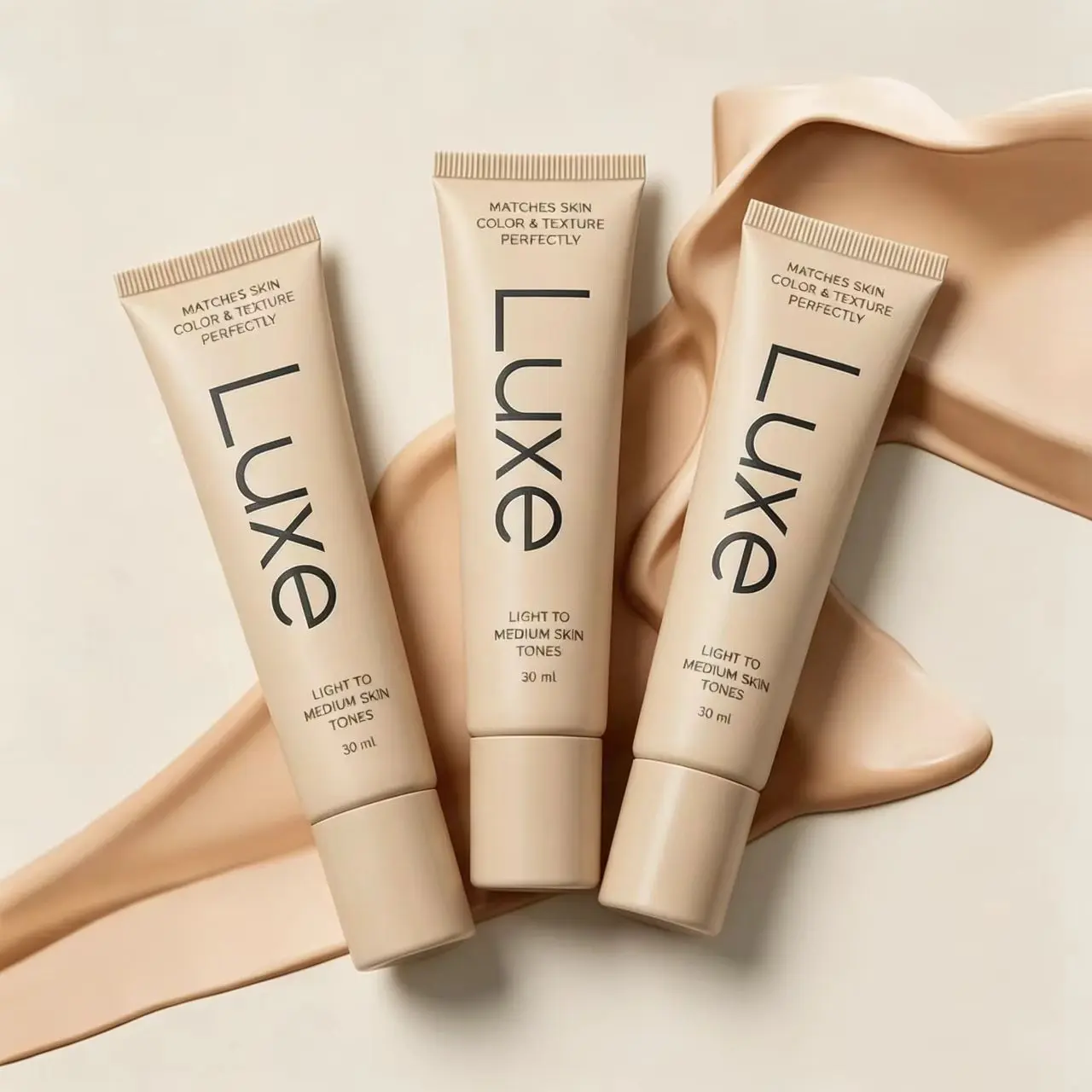 Luxe Adaptive Shade Matching Foundation, Lightweight Breathable Buildable Coverage Face Makeup, Hydrating Skin Care Infused Foundation, Non-Oxidizing Natural Flawless Finish Liquid Foundation for All Skin Tones