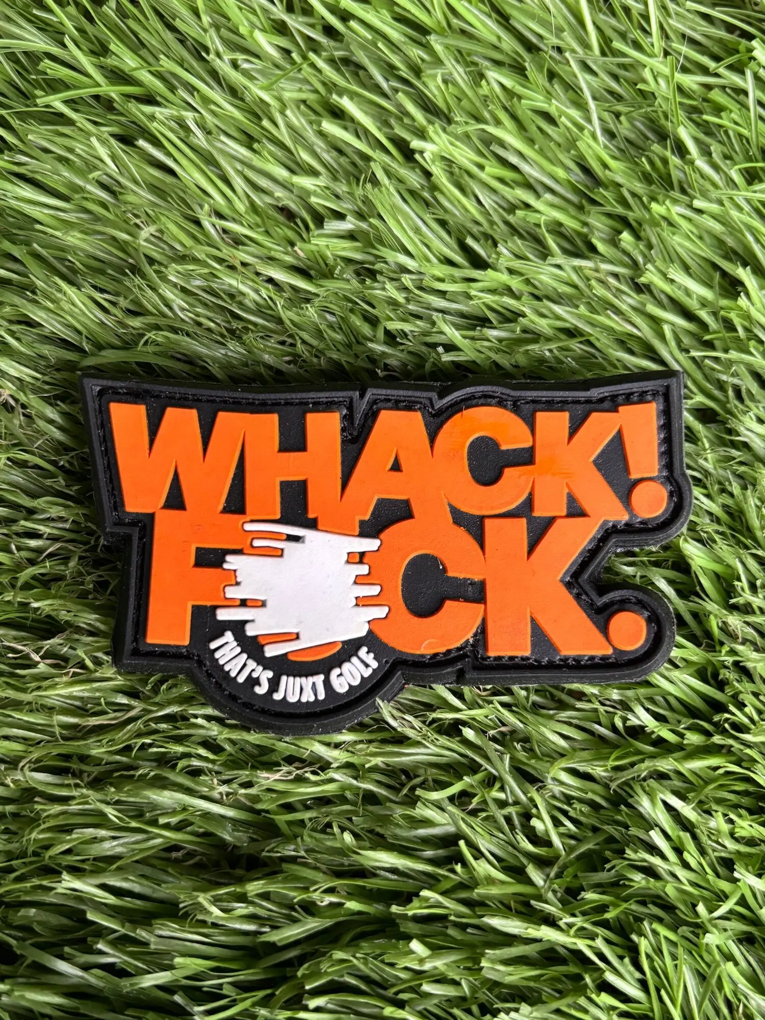 3D Raised Textured Golf Morale Badge - Premium Texture, Instant Attach, Velcro Hook Backing, Durable Embroidery Sewing Supply for Golfers, Headcovers/Hats