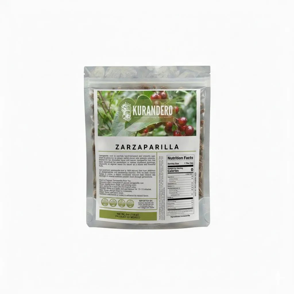 Kurandero Sarsaparilla 4 oz - Dried Botanical Root for Teas & Herbal Blends - Earthy Profile - Sealed for Freshness