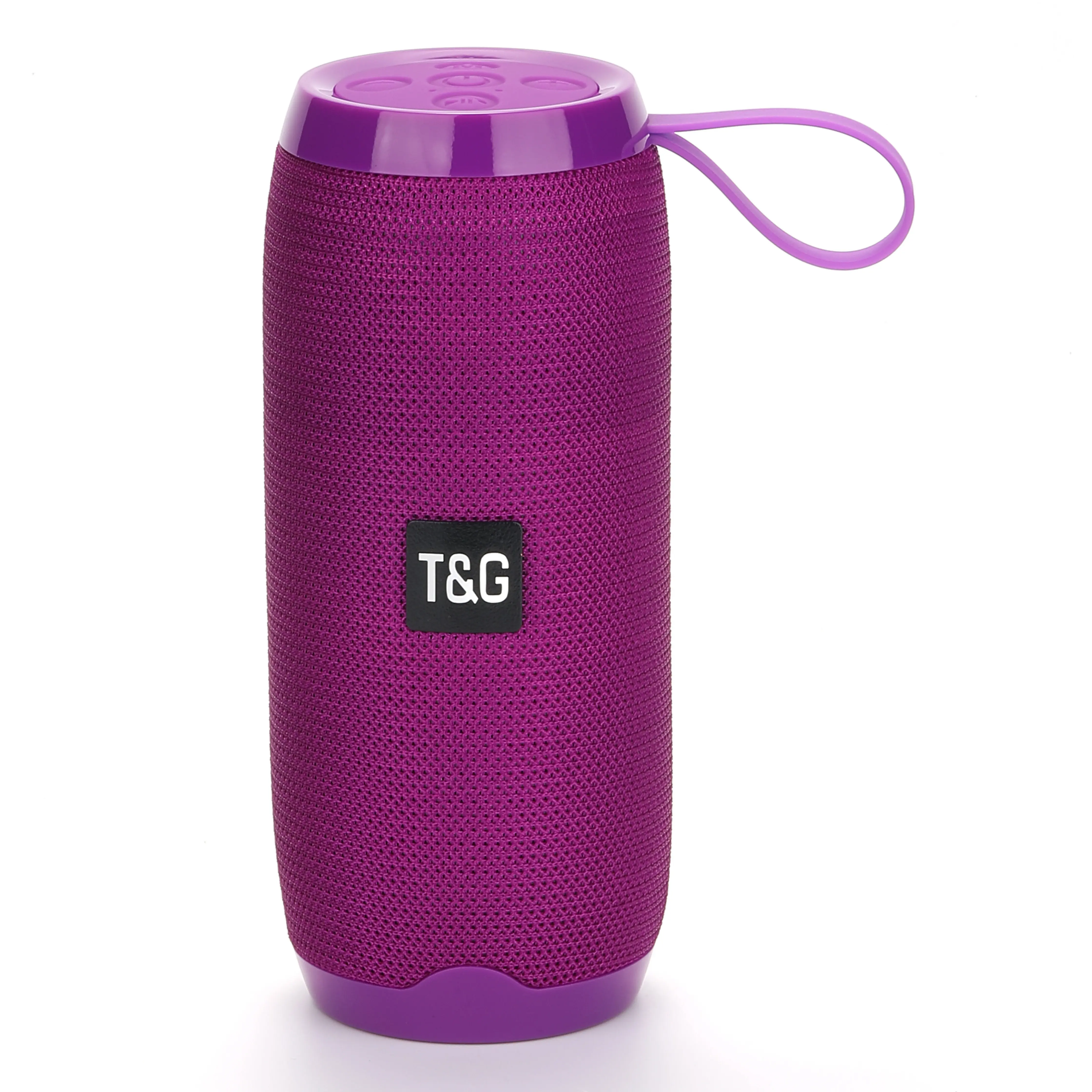 T&G TG106A Portable Wireless Speaker with V5.3 Technology, Dual Stereo Speakers, FM Radio, USB/AUX Input, TWS Stereo Pairing, 10W Sound, 1200mAh Battery, Type-C Charging, Ideal for Camping & Travel - Smartphone, Audio