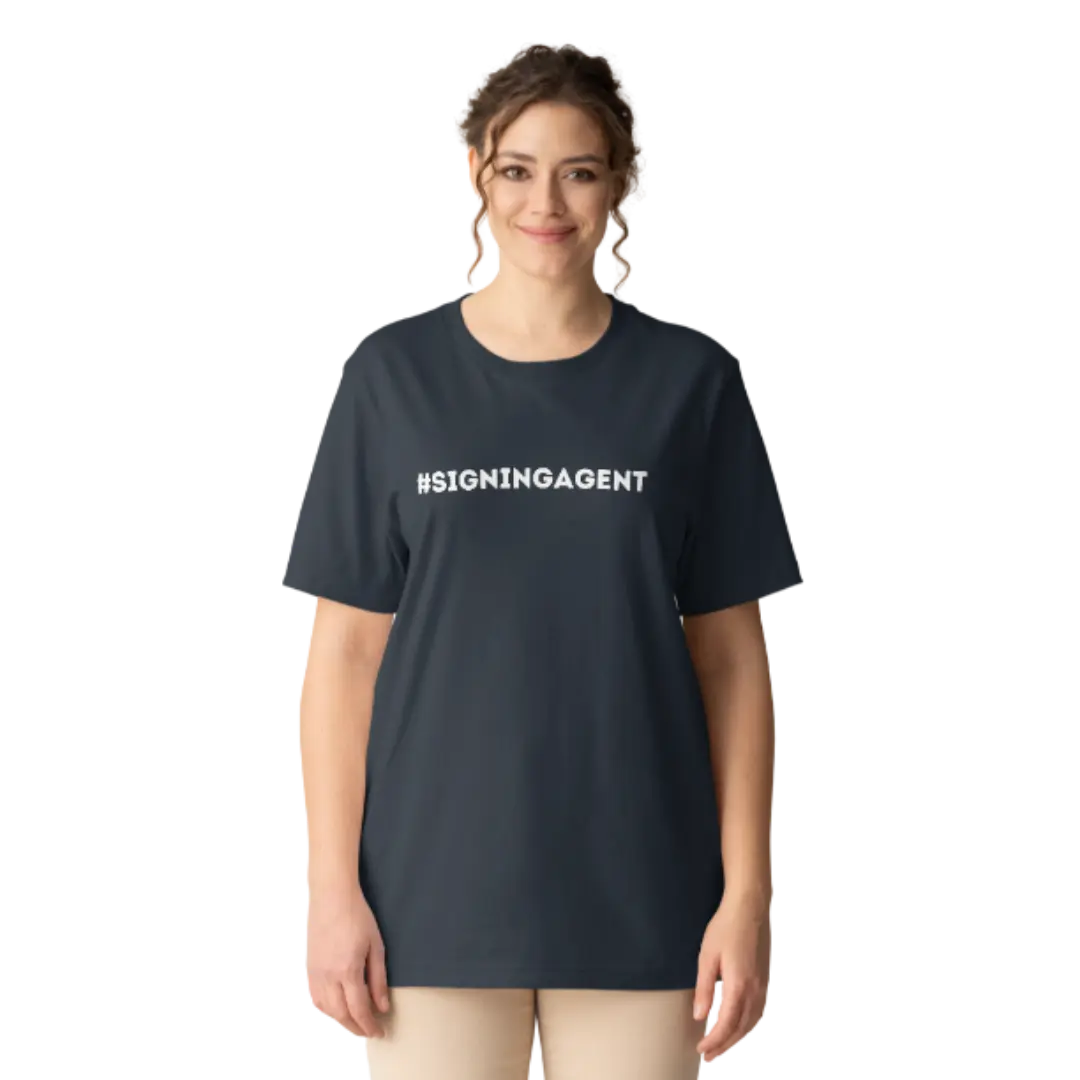 Hashtag SIGNINGAGENT Women's Notary T-Shirt Shortsleeve