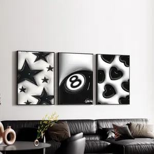 Hypebeast Set Of 3 Wall Art Posters 8 Ball Modren Wall Art