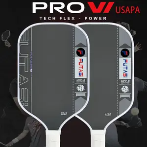 Pickleball Paddle - 5th generation hot-pressed integrated design, T700 carbon fiber frosted surface, PP honeycomb core, 16mm thickness, soft and comfortable PU grip, durable TPU edge guard. A well-balanced pickleball paddle for both power and control.