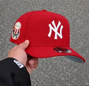 New Era New York Yankees Red Snapback Hat Bold White Logo, Streetwear Standout Style, Gorra De Béisbol Para Hombre
