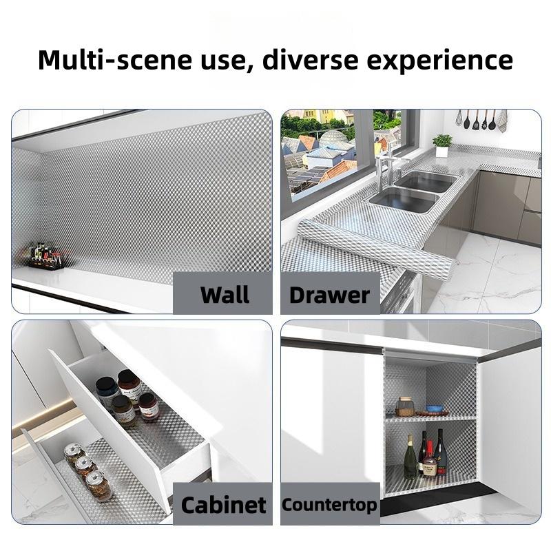 Self Adhesive Oil Proof Wall Sticker Waterproof Heat Resistant Durable Decor Film Practical protective decoration for kitchen bathroom and living room-MM1