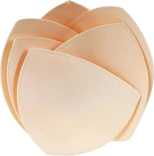 10 bra liners - invisible detachable anti bulge chest lift, suitable for women's underwear and panties, made of soft, comfortable, and breathable fabric material.