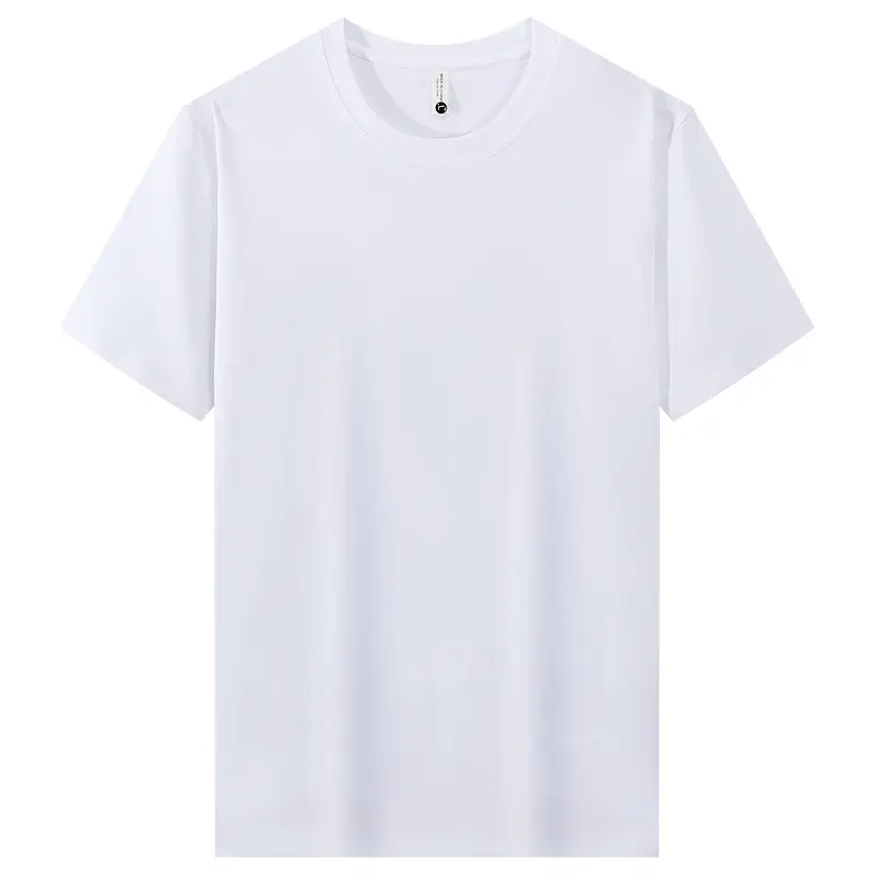 Men's crew neck pure cotton T-shirt — soft, well-fitting tee available in multiple colors, ideal for everyday casual wear Classic Top White White Shortsleeve