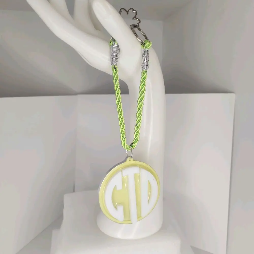 Personalized Monogram Bag Charm - Versatile Cup Charm, Durable Luggage Tag Accessory