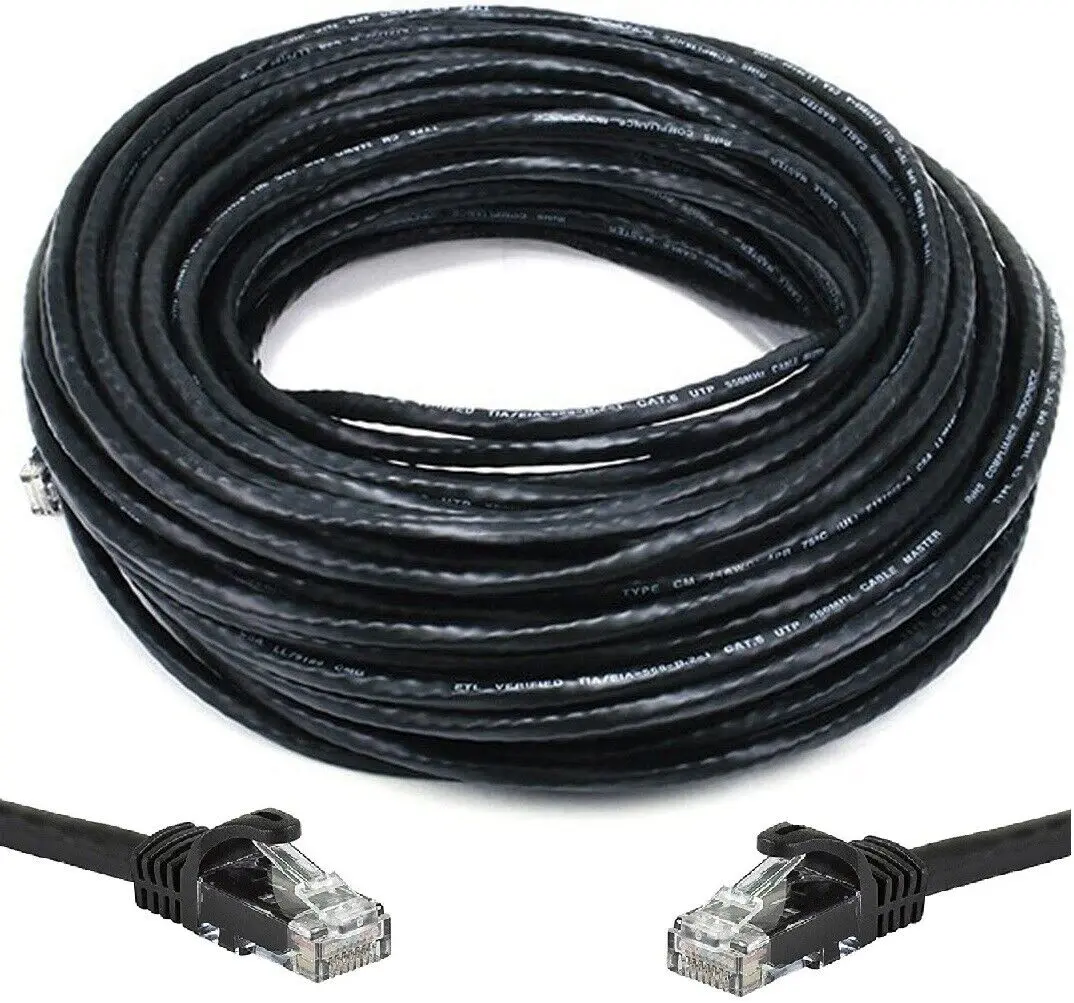 200 FT CAT6 Outdoor Waterproof Direct Burial UV Resistant Network Cable Open-Box