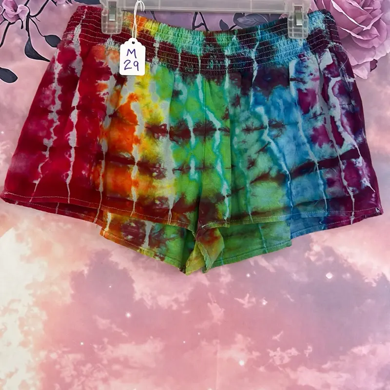 (29) Rainbow Tie Dye Shorts