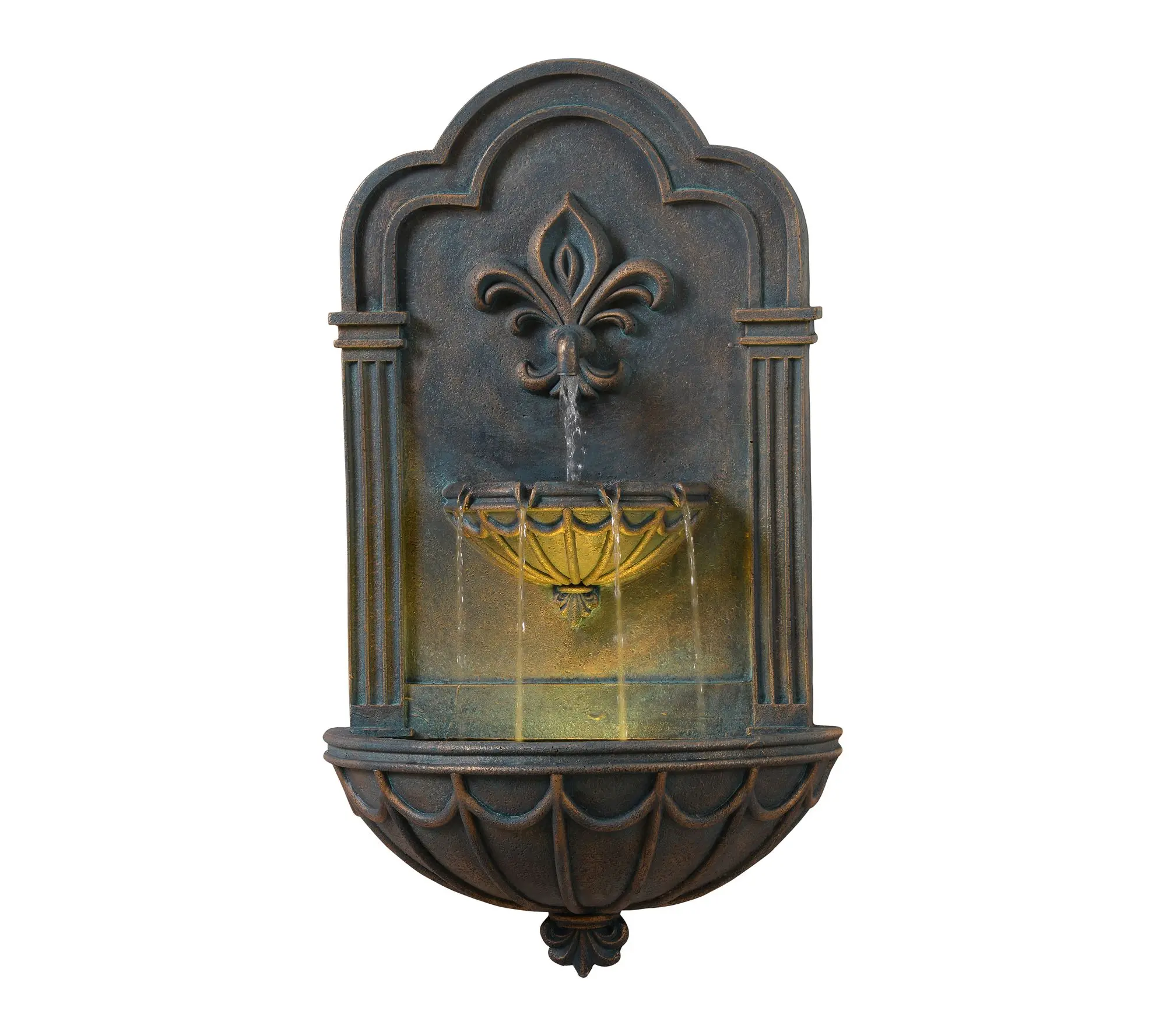 Teamson Home Fleur-de-lis Outdoor Water Fountain