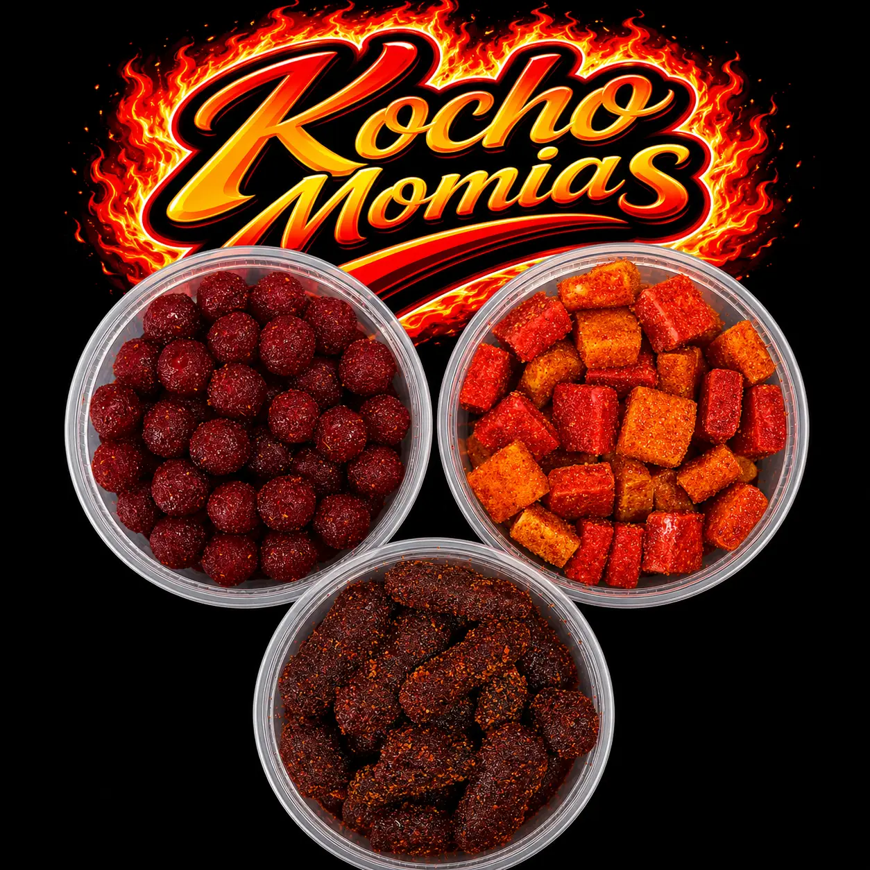 KochoMomias Enchilados Bundle #7 | Cherry Sour Balls, Starburst, Tamarindo Rellenitos