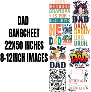 DAD DTF GANGSHEET