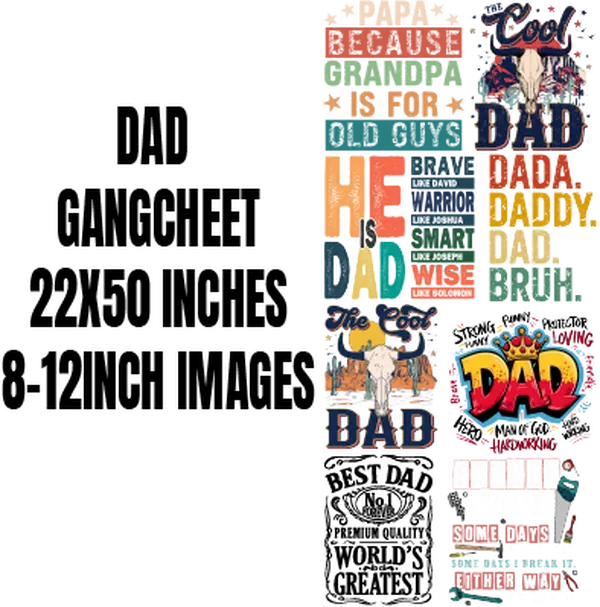 DAD DTF GANGSHEET