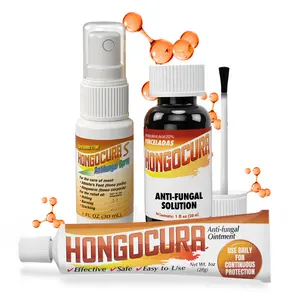 HONGOCURA Antifungal 3-Pack Bundle Set - Healthcare OTC Treatment Solution with 1 Fl Oz/20 mg Spray, Ointment, and Brush