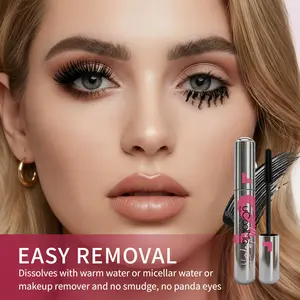 Liquid Spider Web Tubing Mascara uCoolMe Bold Lash Max Volume Mascara Waterproof Sweat Proof Smudge Proof 24H Long Lasting Warm Water Easy to Remove Makeup Cosmetics - Daily, Flawless