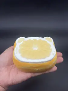 Frozen butter orange kitty moldable large taba squishy