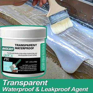 Transparent Waterproof Agent, Nano Leak-Proof Coating for RV, Boats, Homes, Durable Protection, Easy Application, Brush Included, Boat Sealer, Leakproof Airtight Seal