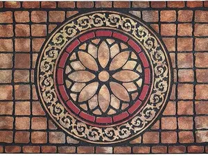 Large Rectangle Entrance Door Mat, 24 x 36 Inch, Heavy-Duty Welcome Mat for High Traffic Areas, Non-Slip Rubber Backing, Low Profile Design for Garage and Outdoor Entryways