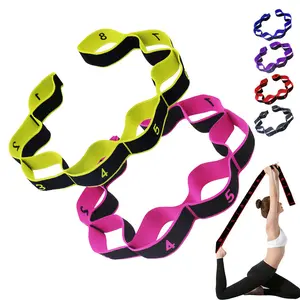 [Resistance Bands] 1pc Stretching Resistance Bands Pull Rope - Colorful, Durable Polyester Pull Ropes for Yoga, Dance, and Fitness Training, Perfect for Shoulder Opening Exercises, Dance Training Aid|Vibrant Resistance Bands|Durable Polyester Bands