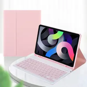 Wireless Keyboard Case Set for iPad Air 11-inch M4/M3/M2/Air 5th/ 4th Generation, Protective Cover, Soft Shell Design