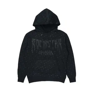 Andreas 2.0 Black Rhinestone Hoodie