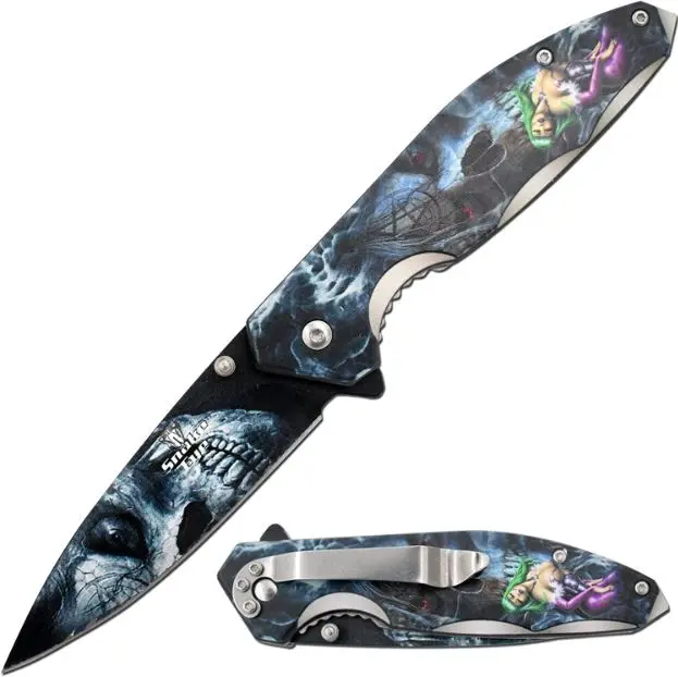 Beautiful Mysterious Fantasy Lady Folding Knife Unique Collectable Gift