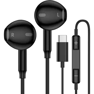 USB C Wired Headphones Earbuds for  Galaxy A36 A17 A56 A26 A16 A35 S25 Edge S25 Ultra Plus S25+ Z Fold 7 6 Z Flip 6 S24 fe S23 S22 S21 S20, USBC Ear Buds with Microphone Type C Wired Earphones