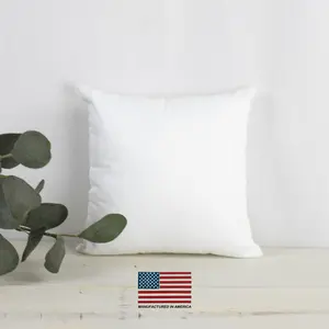 5x5 Hypoallergenic Polyester Pillow Insert - Soft & Durable - Machine Washable - Made in America - Premium Quality Fiberfill for Everyday Use