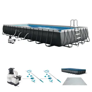 Intex 32ft x 16ft x 52in Rectangular Ultra XTR Pool & Maintenance Kit (2 Pack)