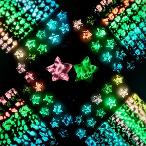 Luminous Star Origami Paper Strips, 210pcs/set DIY Handmade Star Handicrafts Materials, DIY Scrapbooking & Stamping Supplies