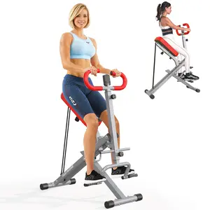 Dland Squat Machine Glutes Workout Adjustable Resistance Foldable Exercise Equipment Leg Exercise Machine with 350lbs Weight Capacity for Women, Rowing Machine, TikTokShopBlackFriday Hiit Killer Lcd Display