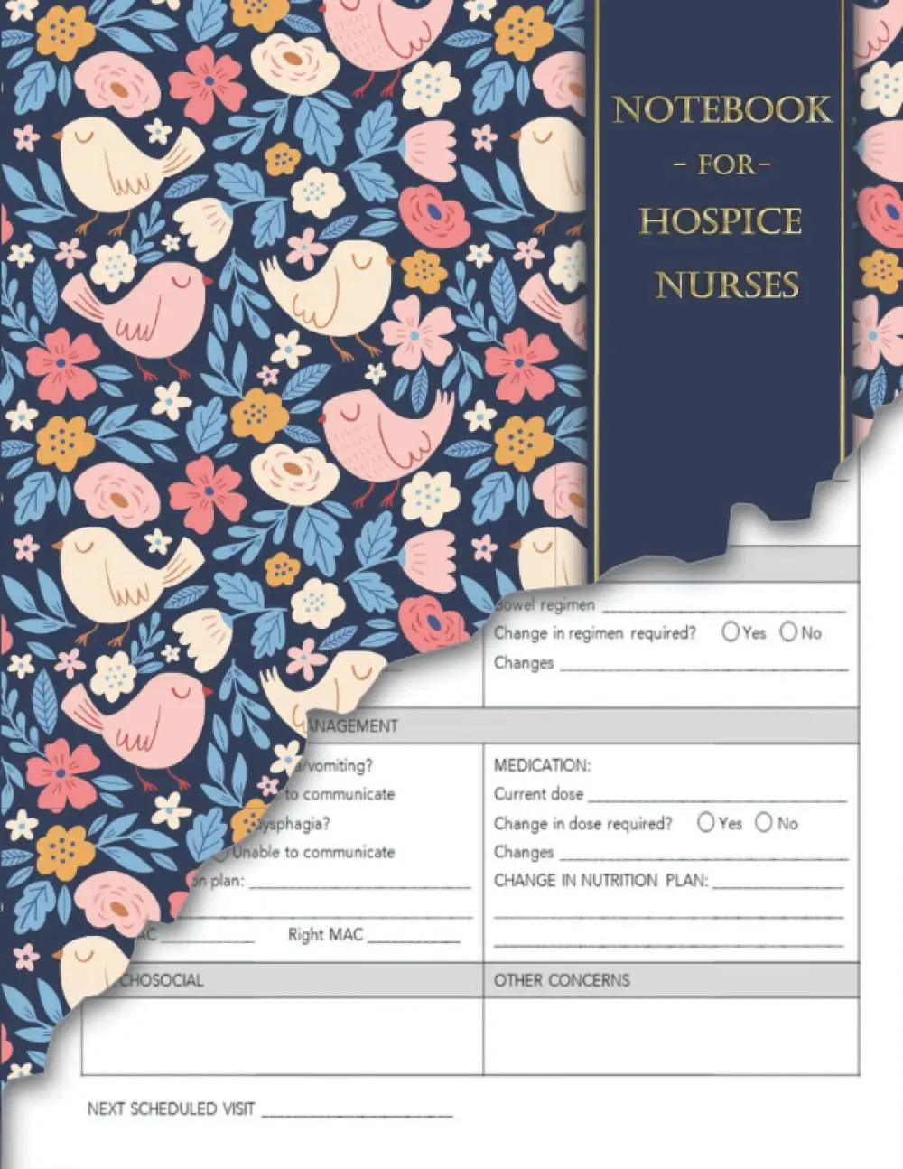 A Notebook for Hospice Nurses: 8.5 x 11 inches | Patient Visit Notes