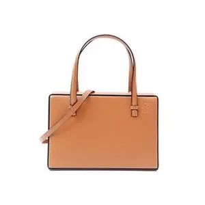 Pre-owned Loewe Calfskin Shoulder Bags Postal Brown Shoulder Bag T ZY0000376257