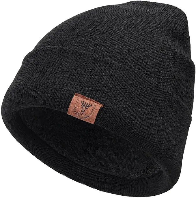 OZERO Fleece Fabric Beanie Hat for Men & Women, Fashionable Slouchy Knit Cap, Thermal Warmth for Winter & Cold Weather Activities, Fleece Fabric Hats, Style, Baroque, Stylish Accessories, Cold Wash, Slouchy Beanie, Adult And Youth, Stretch Elastic