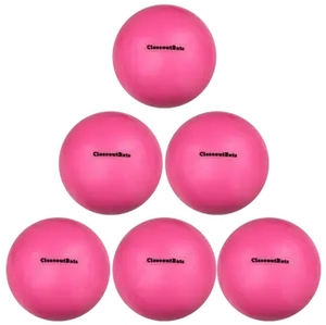 CloseoutBats Pink Heavy Training Softballs -- Set of 6