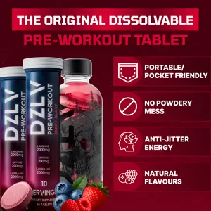 DZLV - The Original Dissolvable Preworkout Tablet (30 Servings)