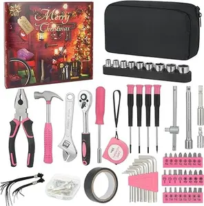 Advent Calendar 2025, Tool Advent Calendar for Adults Teen Women, 24 Days Christmas Countdown - 2025 Xmas Holiday Surprise Tool Set Gifts for Women Adults, Home Garage Office Use