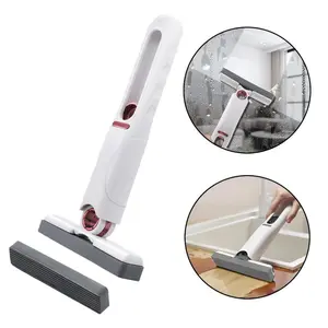 Multi-surface Mop,2 Sponge Head & 1 Squeeze Handle,Mini Cleaning Mop,Mini Sponge Mop,Wet and Dry Use Cleaning System,Mini Mop for Bathroom,Kitchen,Desktop,Glass,Living Room,Car.