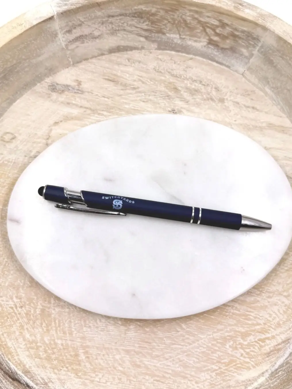 Custom Engraved Metal Ballpoint Pen - Laser Customizable with Logo, Pet Portrait, Name - Office Stationery Writing Tool