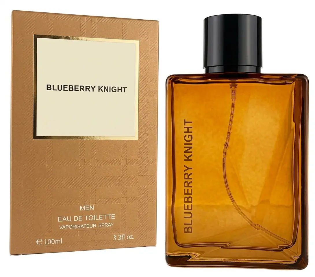 Blueberry Knight Men's Eau de Toilette 100ml with Bergamot and Cedar-wood Scent