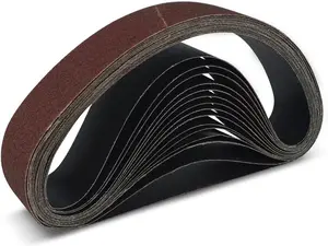 15 Pcs 2 x 27 Inch Assorted Aluminum Oxide Belt Sander Sanding Belt - 3 Each of 80/120/150/240/400 Grits