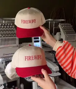Fire wife embroidered trucker hat