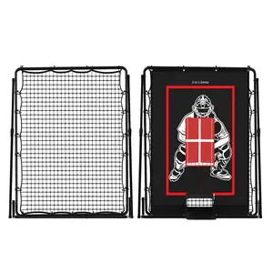 2-in-1 Baseball Pitching & Rebounder Net, Adjustable Angle Training Equipment, 5x3.7ft – Adjustable Pit-chback Trainer for Throwing & Fielding Practice – Durable Baseball Training Net – Ideal Gifts for Boys and Kids