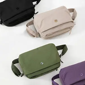 Lightweight Water-Repellent Crossbody Sling Bag Adjustable Strap Multi Zip Pockets Shoulder Pack for Daily Commute Travel Hiking College Beach Casual Sports, Trendy Street Style Aesthetic Campus Essentials outdoorfun summervibes women